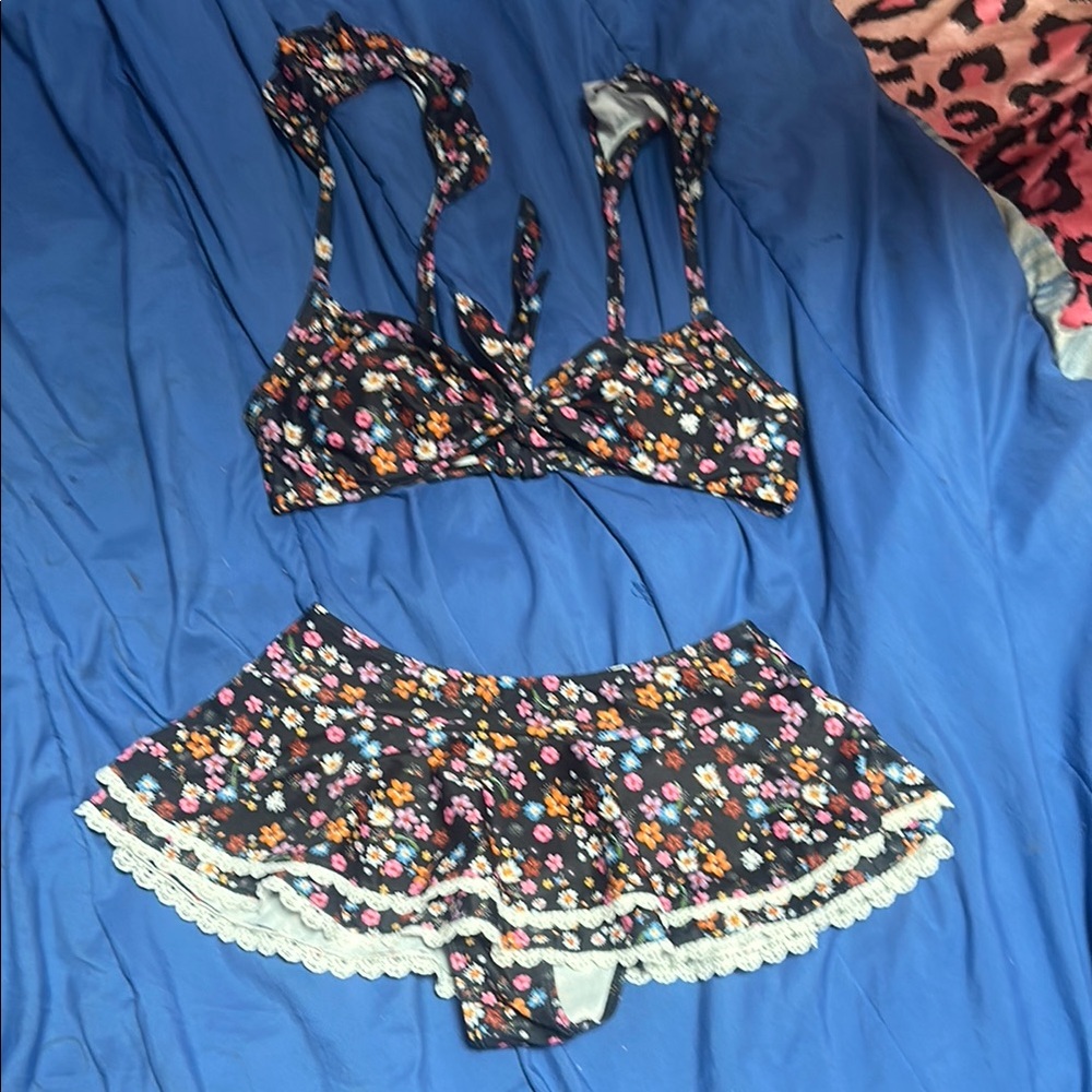 Floral Two-Piece bathing suit